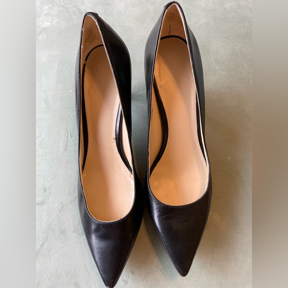 Nine West Leather Black Pumps